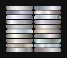 Silver Gradient Palette vector