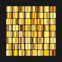 Gold Gradient Palette vector