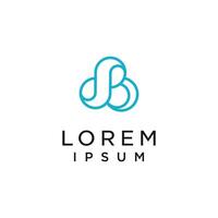 D P B Abstract icon logo design Template vector