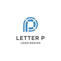 P Icon, Logo Design Template vector