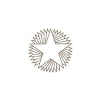 Star symbol illustration ideal for symbol, logo, emblem or design use. vector