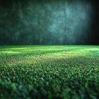 Lush green grass on textured background, creating serene atmosphere. Ideal for nature themed projects or backgrounds photo