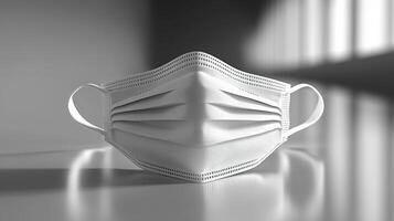 disposable mask for dust protection, featuring white design and multiple layers, ideal for safety and hygiene in various environments photo