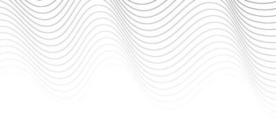 Modern abstract black wave lines on white for business background illustration vector