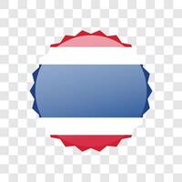 Thailand flag for patriotic design projects on isolated background. vector