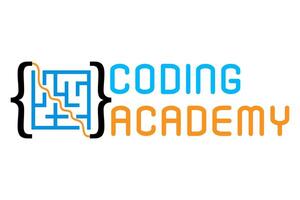 coding kids programming training logo for your business or company illustration isolated vector