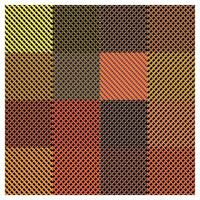 Abstract geometric pattern with colorful diagonal stripes and a central pink and blue square, displaying a mix of bright and bold shades. vector