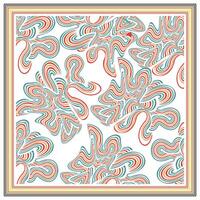 Abstract pattern with intertwining red and green lines on a white background, creating a dynamic and eye-catching design. vector