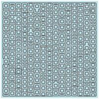 square seamless Pattern of interlocking turquoise and black squares on a white background. vector