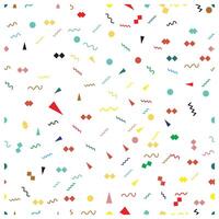 Beautiful abstract geometric shape background scarf. different type motif with vibrant color texture. doted square border bandanna design for kids, textile vector