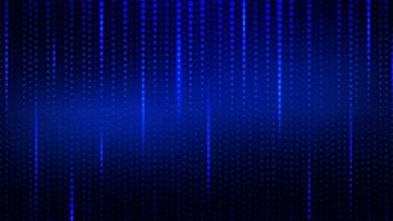 Abstract digital data flow concept. Digital neural network and big data visualization on dark blue vector