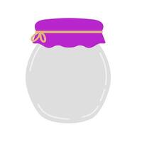 Purple Simple Jar vector