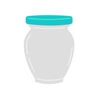 Simple Glassware Jar vector