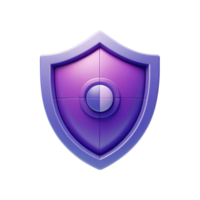 3D Target Shield Icon with Precision Design png