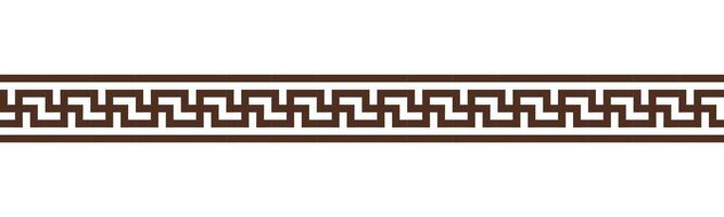 Greek key seamless border pattern collection. Decorative ancient meander, Greece ornament with repeated geometric motifs vector