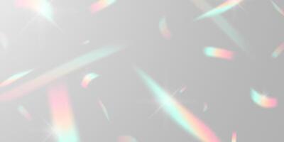Light effect and zigzag ribbon falling from above on a beam of light, tinsel vector