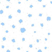 Winter Seamless pattern with abstract flakes vector