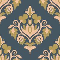 Damask Luxury Decorative Fabric Pattern vector