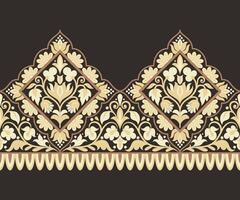Damask pattern background vector