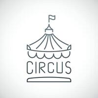 Circus icon isolated on white background. vector