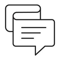 Speech Bubble Conversation icon vector