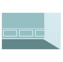 Minimalsit empty room vector