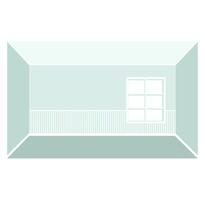 Tosca minimalist empty room vector