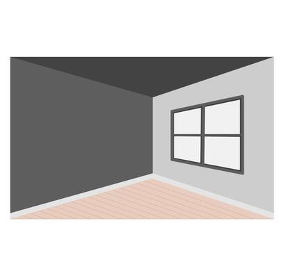 Modern empty room interior