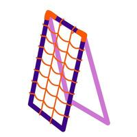Playground climbing net vector