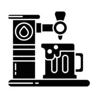 Beer Tap icon on white background vector