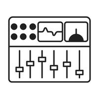 Sound Mixer icon on white background vector
