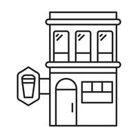Pub icon on white background vector