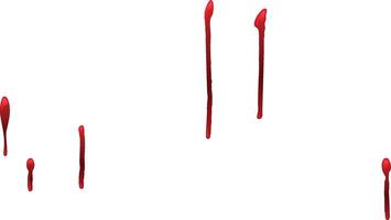 Blood drips slowly on a white background, creating a dark stain with themes of violence, injury, and horror. The eerie texture makes it perfect for spooky concepts vector