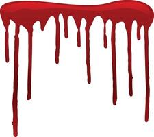 Blood dripping down a white background, creating a spooky and eerie atmosphere, perfect for halloween or horror themed projects vector