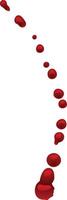Blood drops are dripping down, forming a trail and creating a spooky and dramatic atmosphere, perfect for halloween or any horror themed project vector