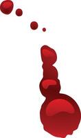 Blood is dripping and forming a puddle on a white background, creating a dramatic and unsettling scene, possibly suggesting violence, injury, or medical concepts vector