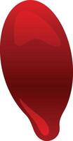 Vibrant red blood cell flows through the circulatory system, symbolizing health and biology vector