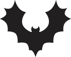 Stylized illustration of a bat spreading its wings, creating a spooky and mysterious atmosphere, perfect for halloween projects or any design needing a touch of darkness vector