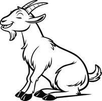 illustration of Irish Goat isolated on white background vector