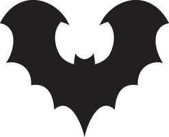 Stylized illustration of a bat spreading its wings, creating a spooky and ominous atmosphere perfect for halloween projects vector