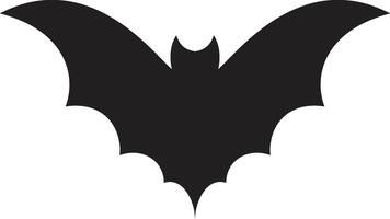 Stylized illustration of a bat spreading its wings, creating a spooky and mysterious atmosphere perfect for halloween projects or any design needing a touch of darkness vector