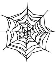 Intricate spiderweb design featuring concentric circles and radiating lines, creating a captivating visual representation of nature's delicate artistry vector