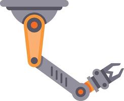Modern robotic arm demonstrating advanced automation technology, enhancing industrial processes with precision and efficiency vector