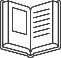 Open book presenting blank pages and lines, symbolizing knowledge, learning, and education, providing a versatile resource for educational or literary projects vector