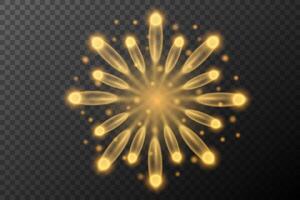 golden firework onbackground vector