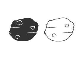 Clay, material icon. vector