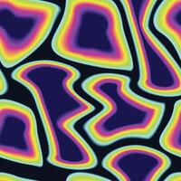 Psychedelic wavy abstract seamless pattern textures vector