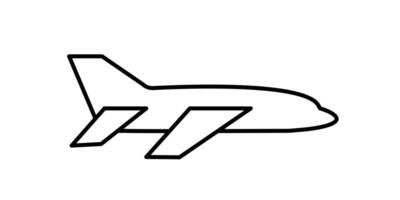 Airplane icon illustration. Plane icon. Commercial plane illustration vector