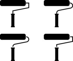 Set of paint roller icon. Decorating and Home Improvement. Symbol of decorating and art vector