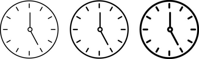 clock icon set. Time speed icon symbol. rapid speed delivery . clock different times sign vector